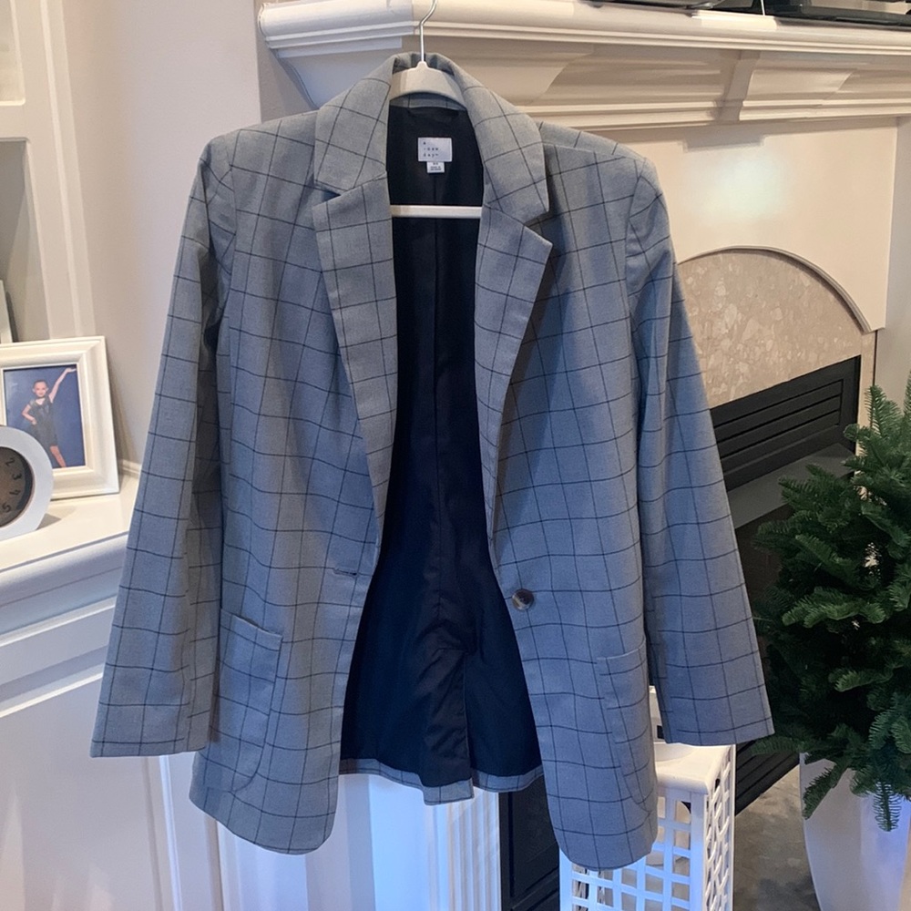 A New Day Plaid Blazer